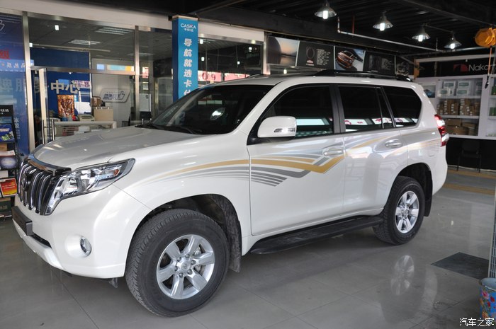 14款中规版霸道加装360度全景摄像头和卡仕达导航施工整过过程