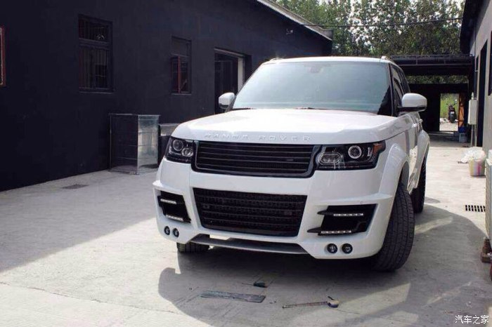 14款路虎揽胜行政版改装lumma宽体大包围套件完美上身