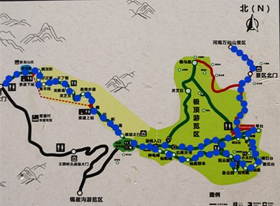 吴王山森林公园地图图片