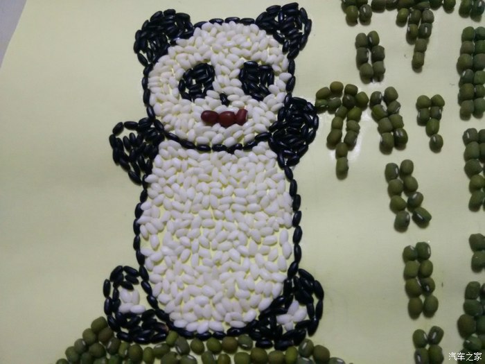 自己动手谷物粘贴画