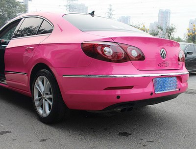 大众cc车身改色车身改色亮光粉施工分享