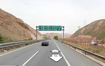 京藏高速1628公里加900米(大红山隧道出口)违章详解