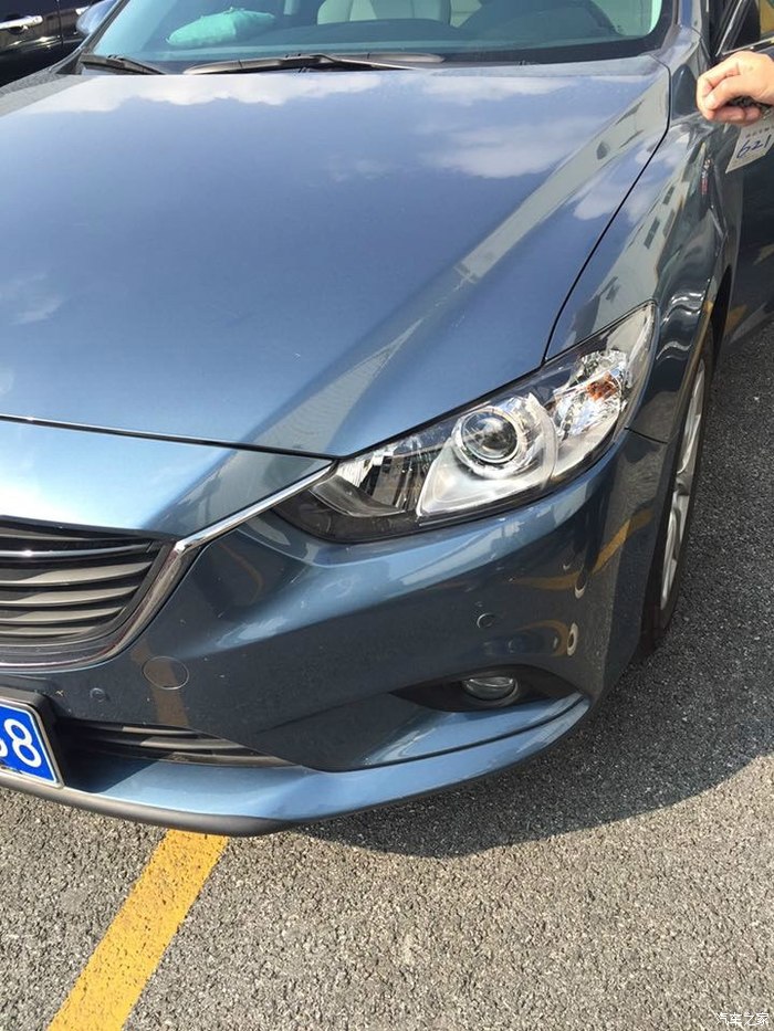 蓝色阿特兹提车回家