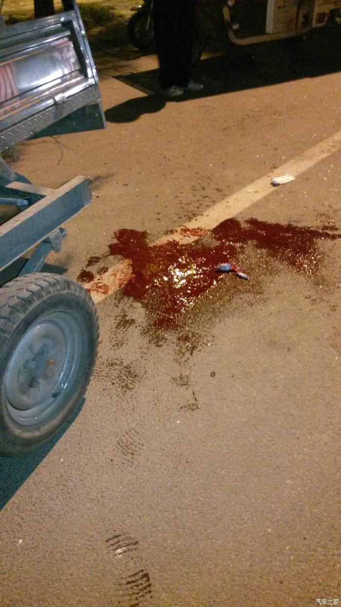 之间外面一滩鲜血