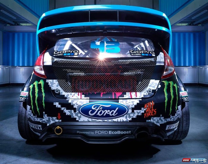 超级炫酷的ken block鬼爪全车拉花