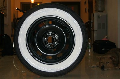 瞎搞个白边轮胎