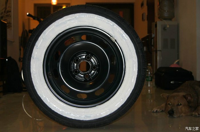 瞎搞个白边轮胎