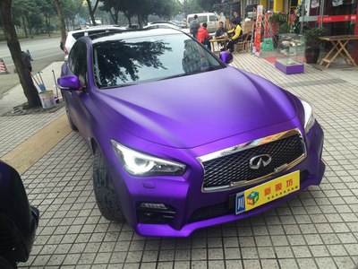 成都q50s加装后唇,改冰紫色,目前等待尾翼_英菲尼迪q50/q50l论坛_手机