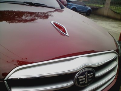 红色的x80加个红旗标志,好看嘛?_奔腾x80论坛_手机汽车之家