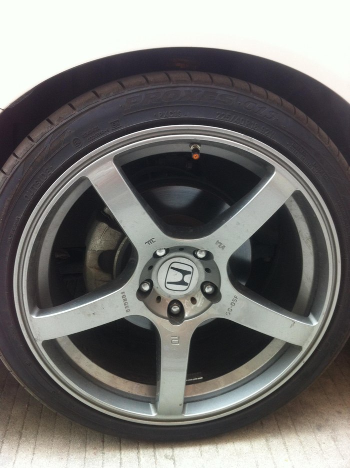 【图】收 九代思域 18寸轮毂 轮胎, 二手避震._思域论坛_汽车之家论坛