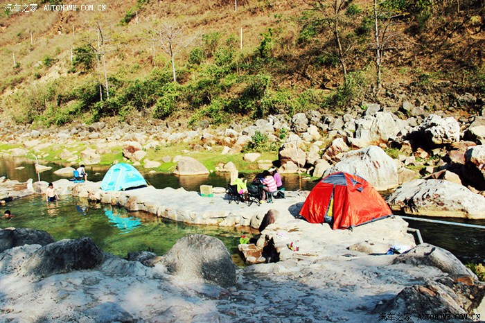周末自驾禄劝翠华乡露营泡野温泉