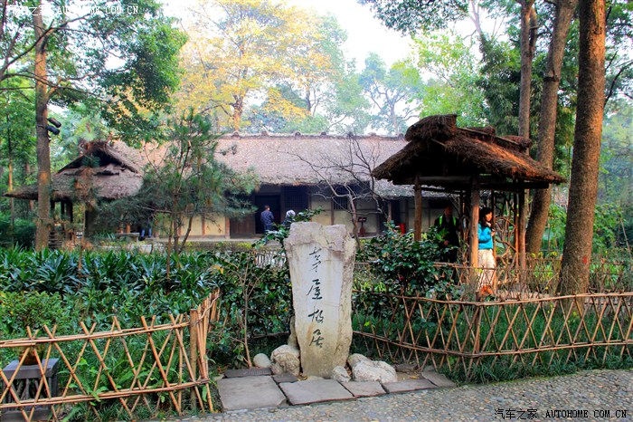 游记冬季的杜甫草堂