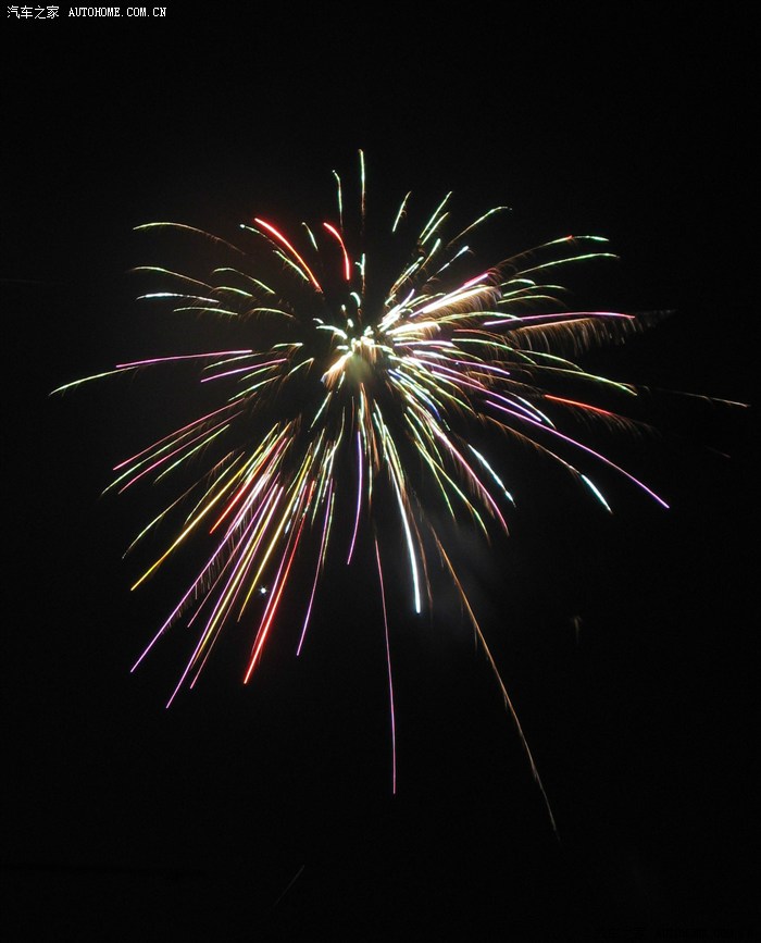再发一张除夕拍的一张烟花.