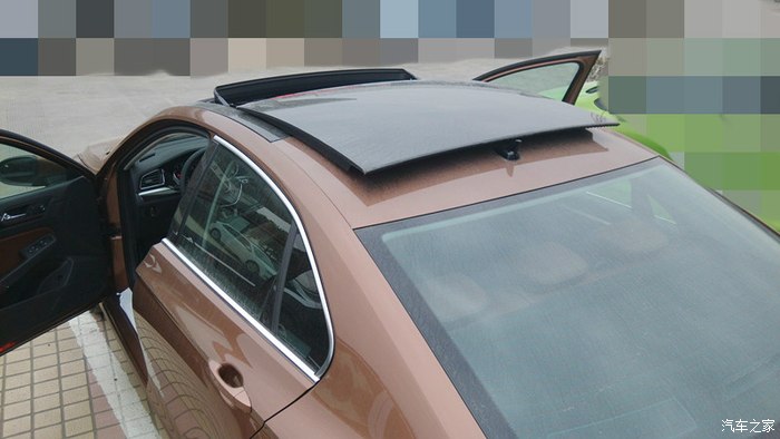 天窗全开,怎么说!喜欢内置天窗(我知道为了后部空间),外置不好看