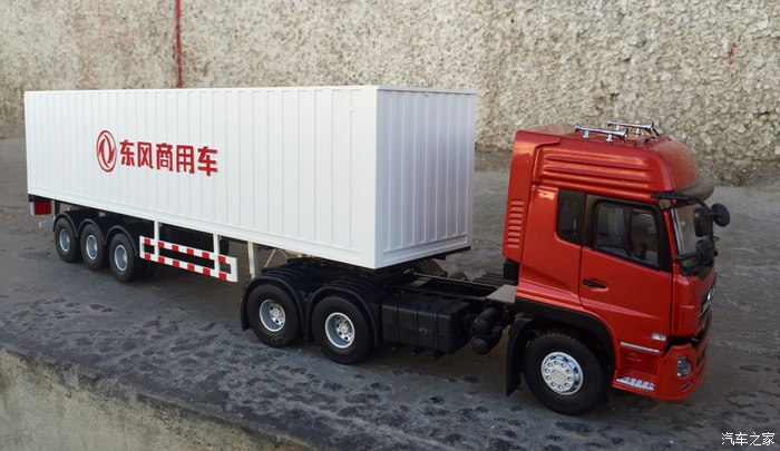 东风天龙半挂车模型