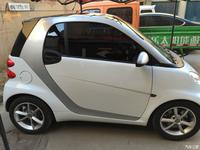 0 t 迟来作业 加不锈钢后杠拖车_smart论坛_汽车之家论坛