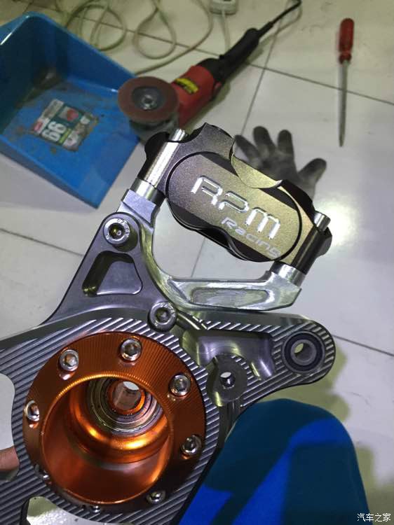 【图】国产林海劲战 改后碟刹 纯手工_摩托车论坛_汽车之家论坛