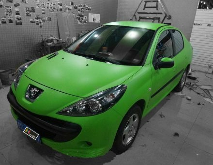 标致207改色大青虫狂拽炫酷屌炸天酷到没盆友