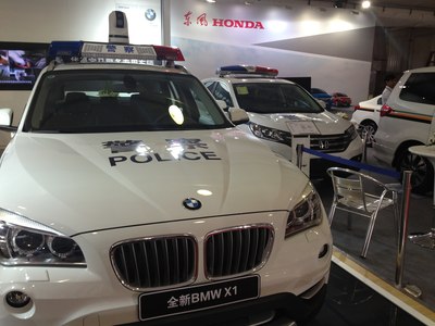宝马一汽丰田 和部分国产,有摩托和特出用车,满满一会展中心都是警车