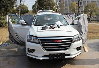 合肥改装哈弗h2的汽车音响过程,专业的改装不一样的移动影音厅