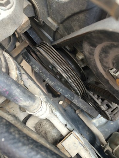 为远行做准备--换伊兰特皮带,"正时"很好,无需换6年半7万公里