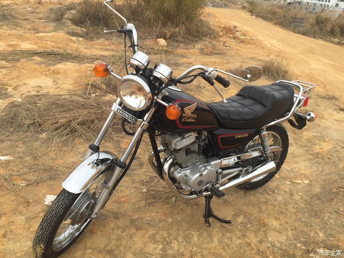 【图】鼓刹版本田cm125黑色_摩托车论坛_汽车之家论坛