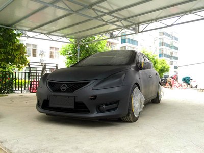 新骐达全车手撕喷膜改色