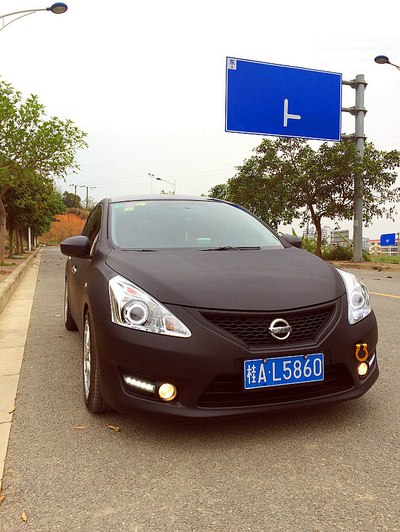 新骐达全车手撕喷膜改色