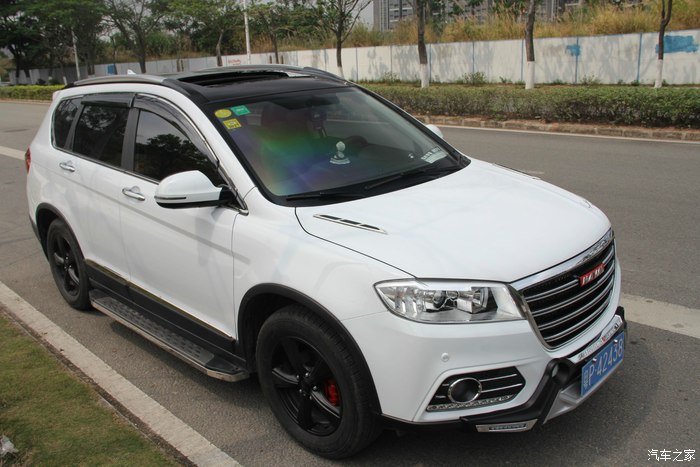 哈弗h613款精英白提车改装图多手机党慎入求认证