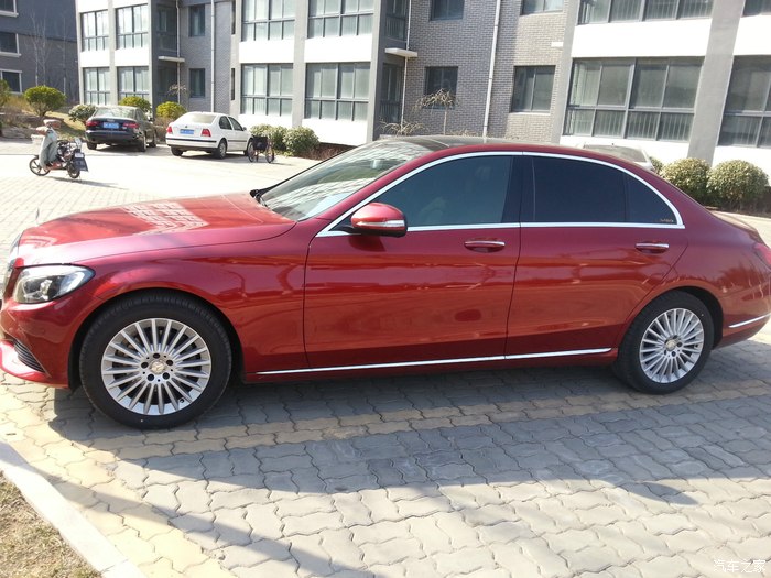 【图】不给青春留下遗憾——年前提红色立标c200l,简单作业_奔驰c级