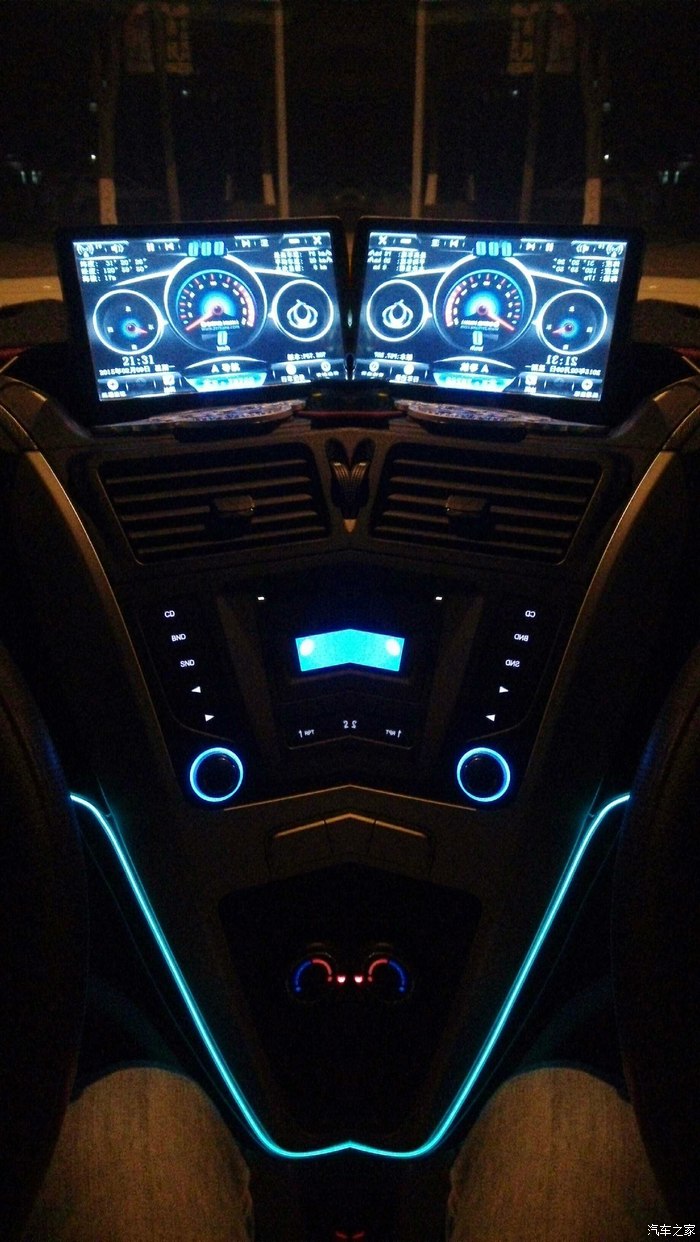 【图】小七蜕变之旅—氛围灯,导航一体机,车顶膜_吉利gx7论坛_汽车之