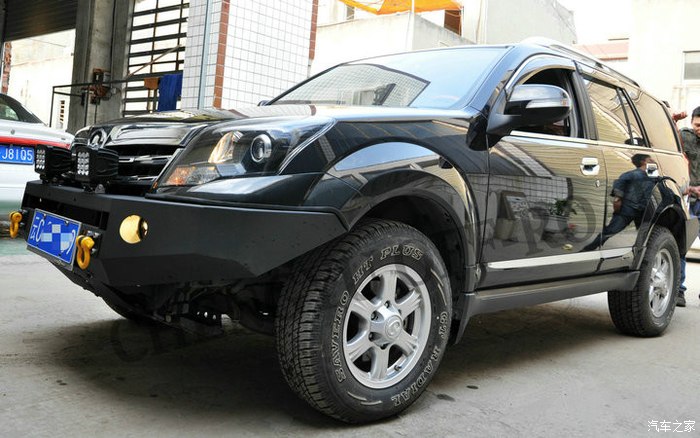 骋煜越野 哈弗h5 改装前后竞技杠美图