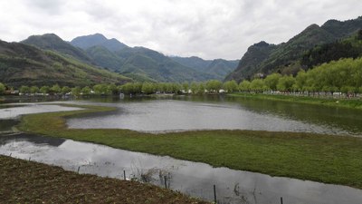 陝西省安康市石泉縣後柳水鄉古鎮美景