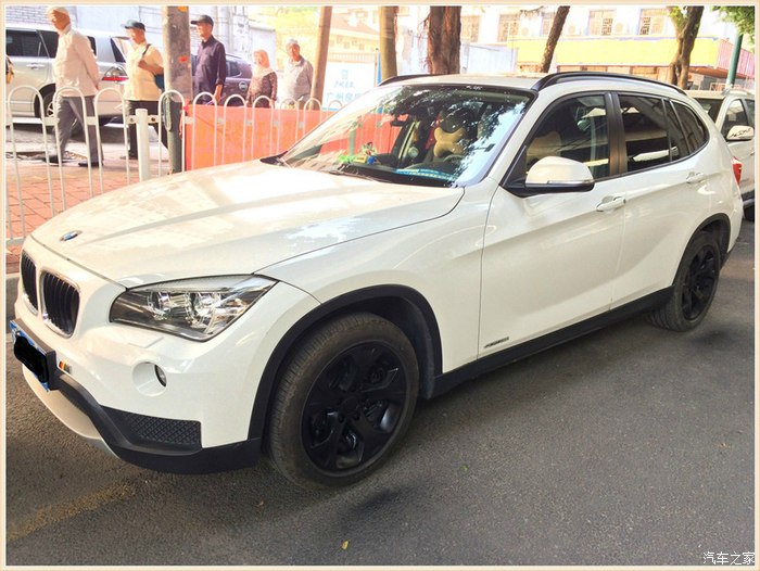 13款宝马x1领先型轮毂改色记事