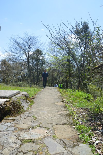 爬山最艰苦的阶段