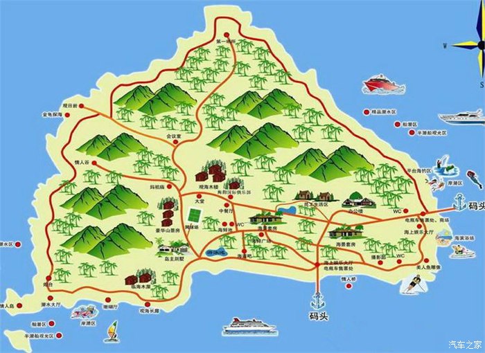 波浪谷景区地图图片