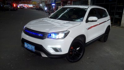 可风小白鼠爆改白精之改装蓝色冷光中网_长安cs75论坛_手机汽车之家