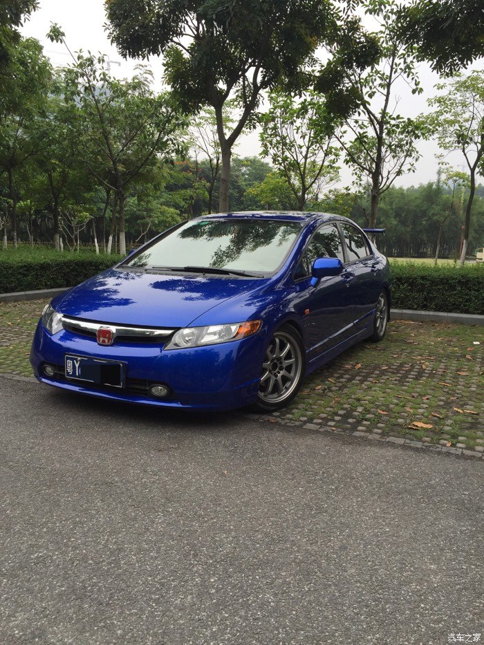 改色闷骚蓝基本改装思域fa1燃点第二春