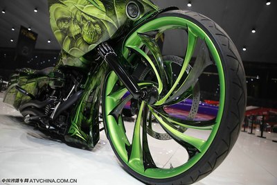 哈雷绿色魔鬼改装款_摩托车论坛_手机汽车之家