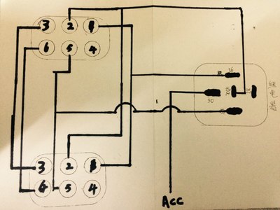 技术贴锋驭日行灯线束diy制作附接线图纸