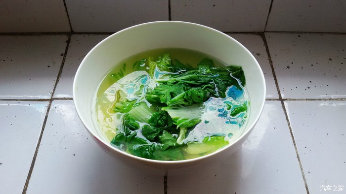 7,素煮小白菜汤.