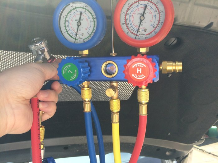 宝来diy加冷媒(希望有人能指正操作中的问题)