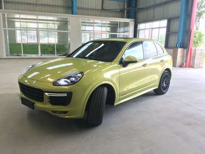 卡宴gts 橄榄绿 详细提车作业